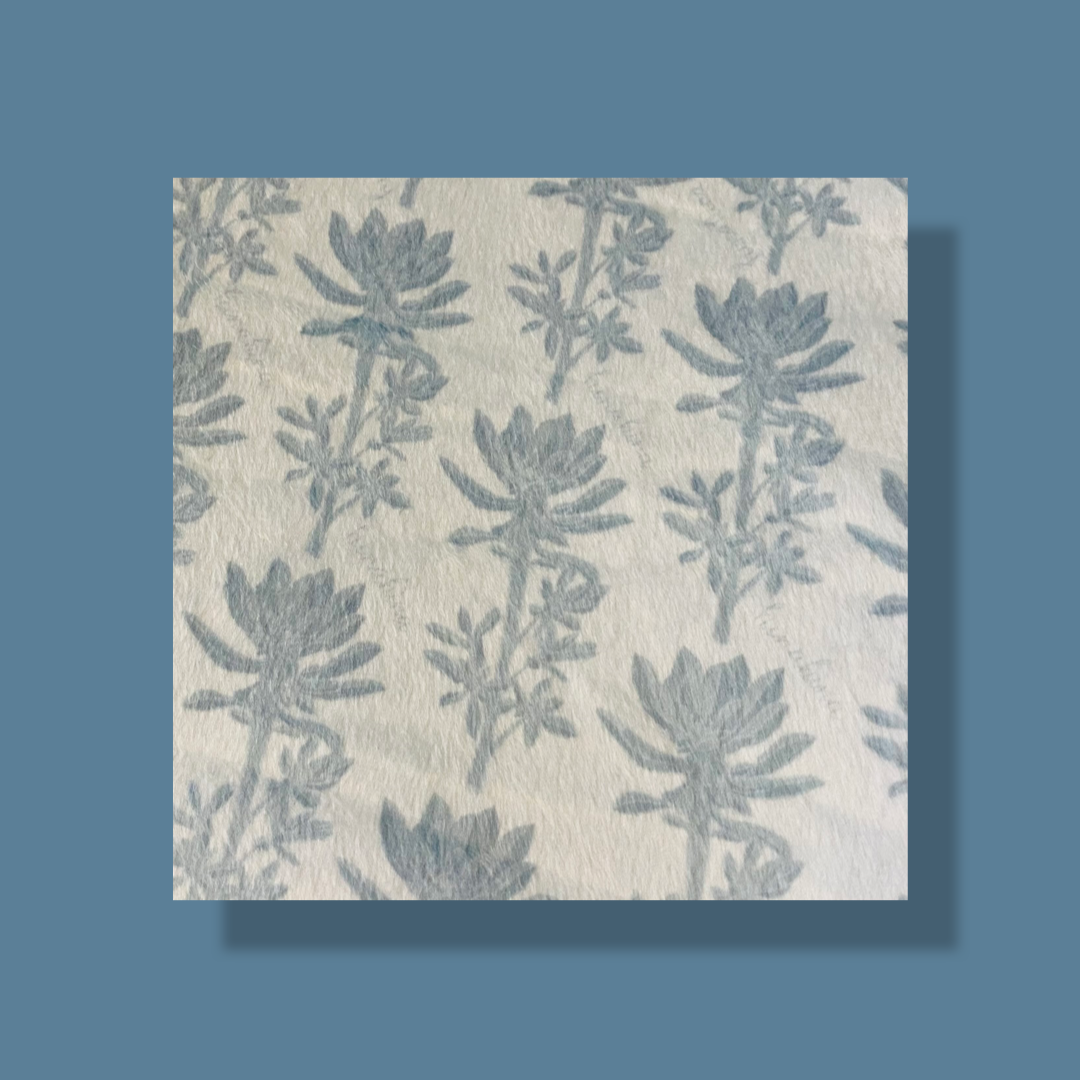 Blue Hinahina Minky Blanket