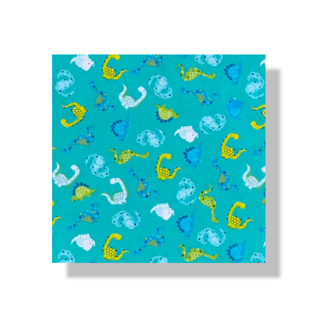 Blue Dinosaur Bordered Minky Blanket