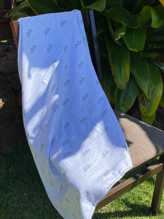 Tan Clouds Cotton Baby Blanket