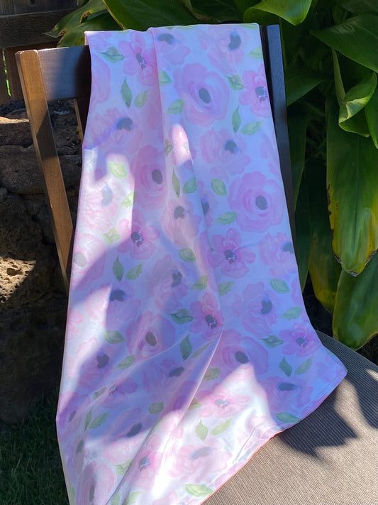 Rosey Green Cotton Baby Blanket