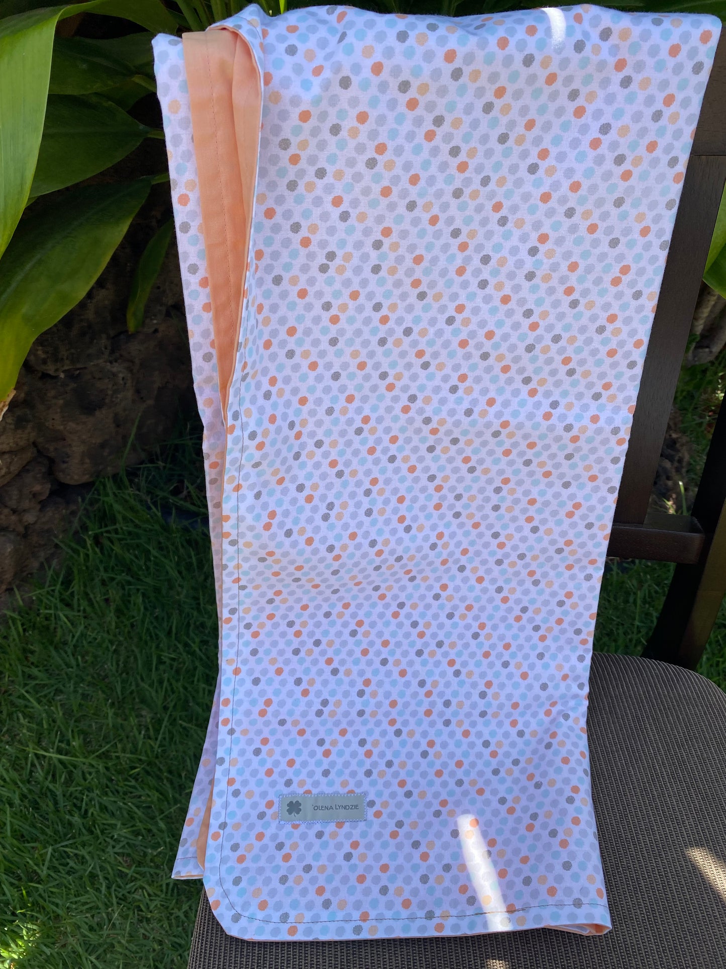 Jojo Peach Cotton Baby Blanket