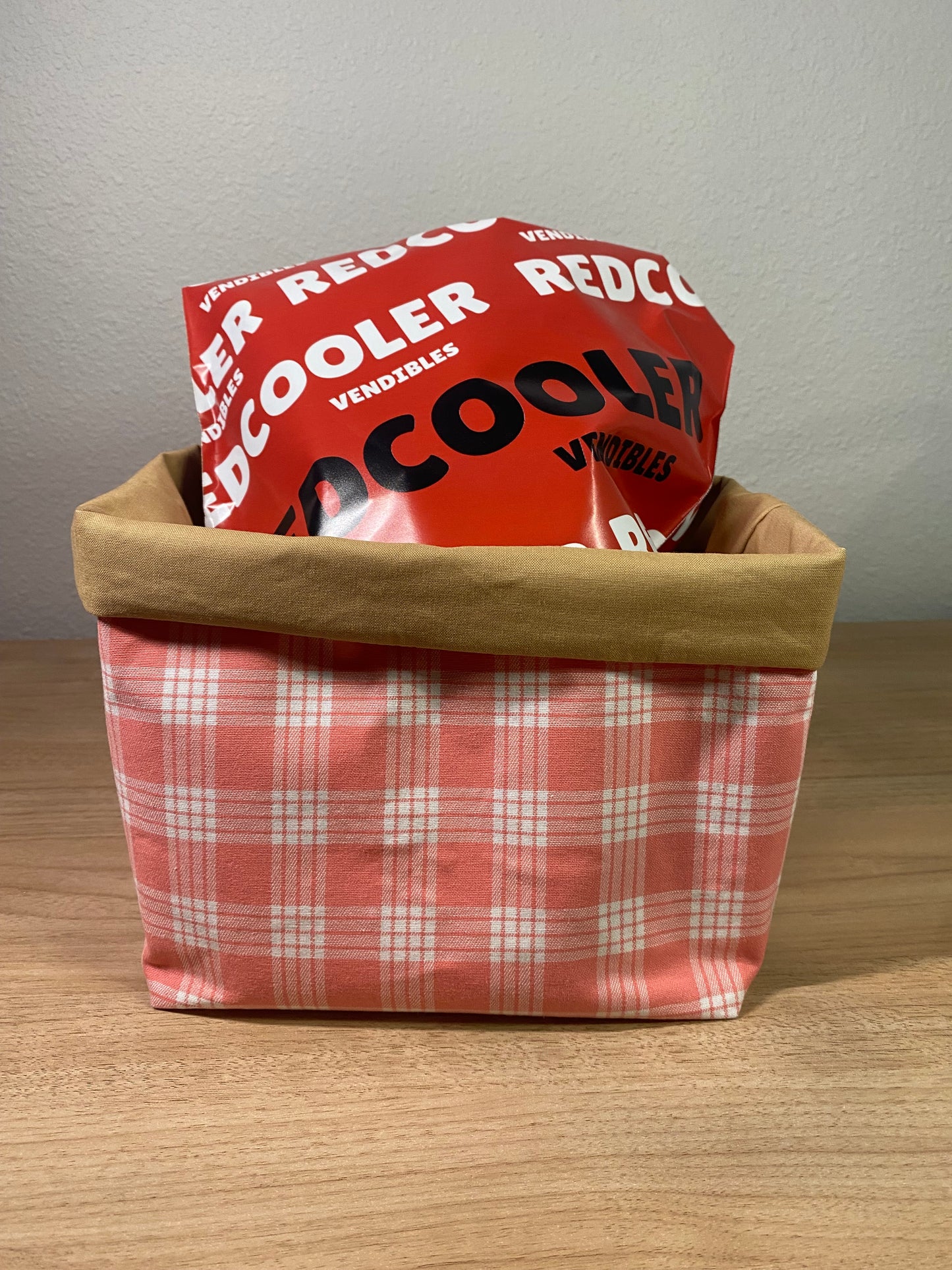 Pu'uwai Palaka Fabric Basket