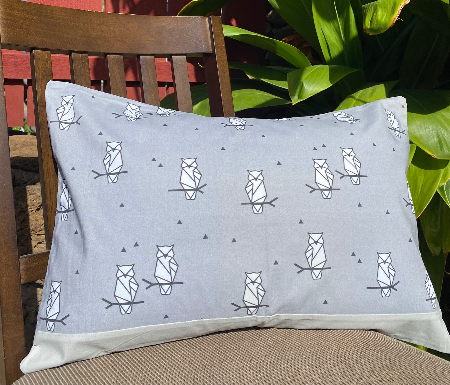 Gray Pueo Keiki Pillowcase