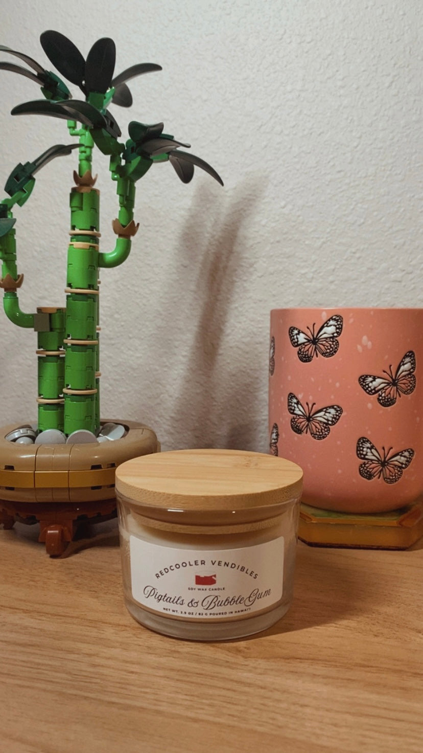 Pigtails & Bubblegum Soy Wax Candle