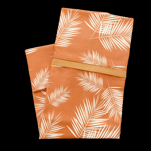 Tan Palm Leaves Standard Pillowcase