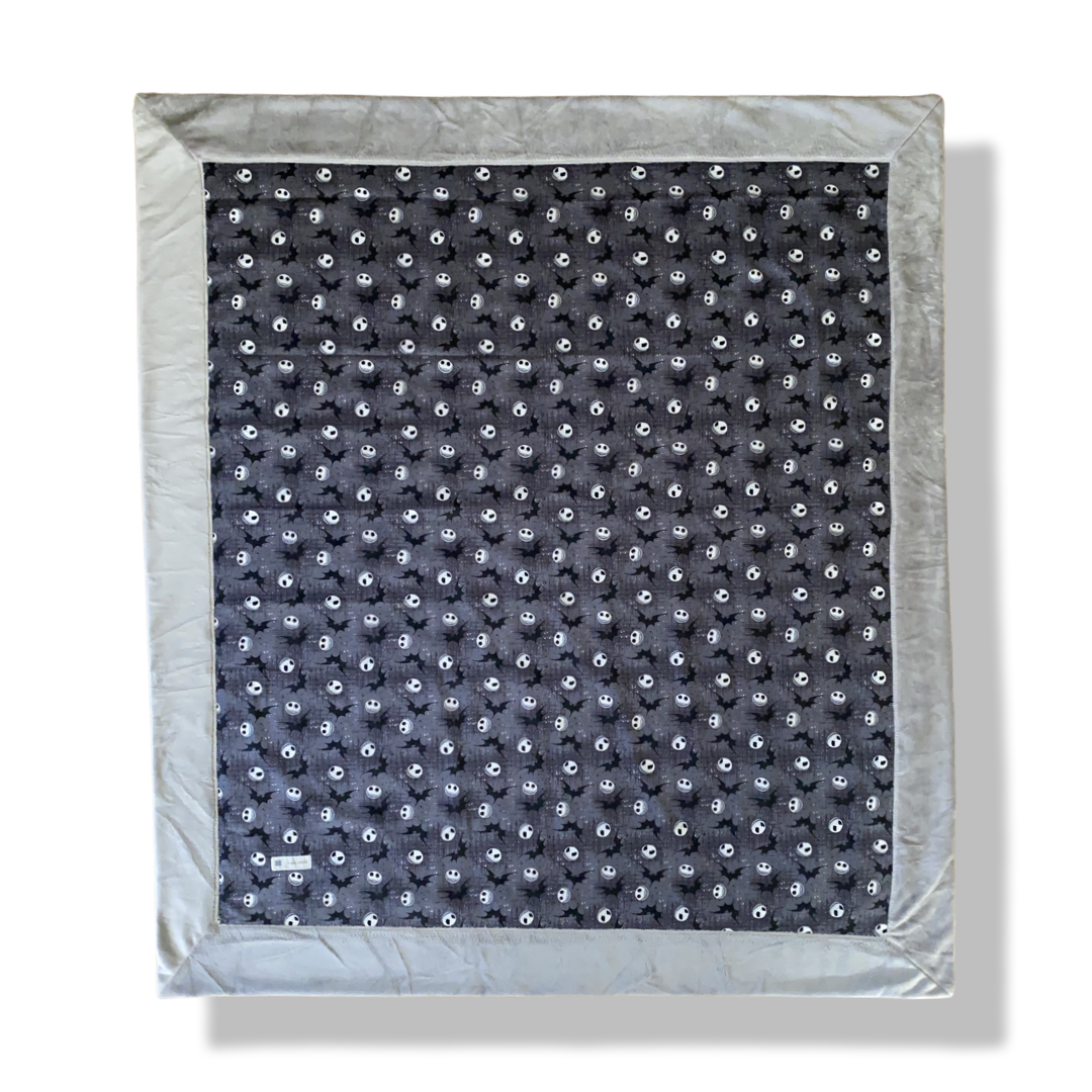Jack Skellington Bordered Minky Blanket