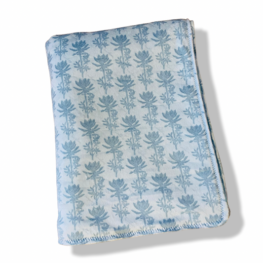 Blue Hinahina Minky Blanket