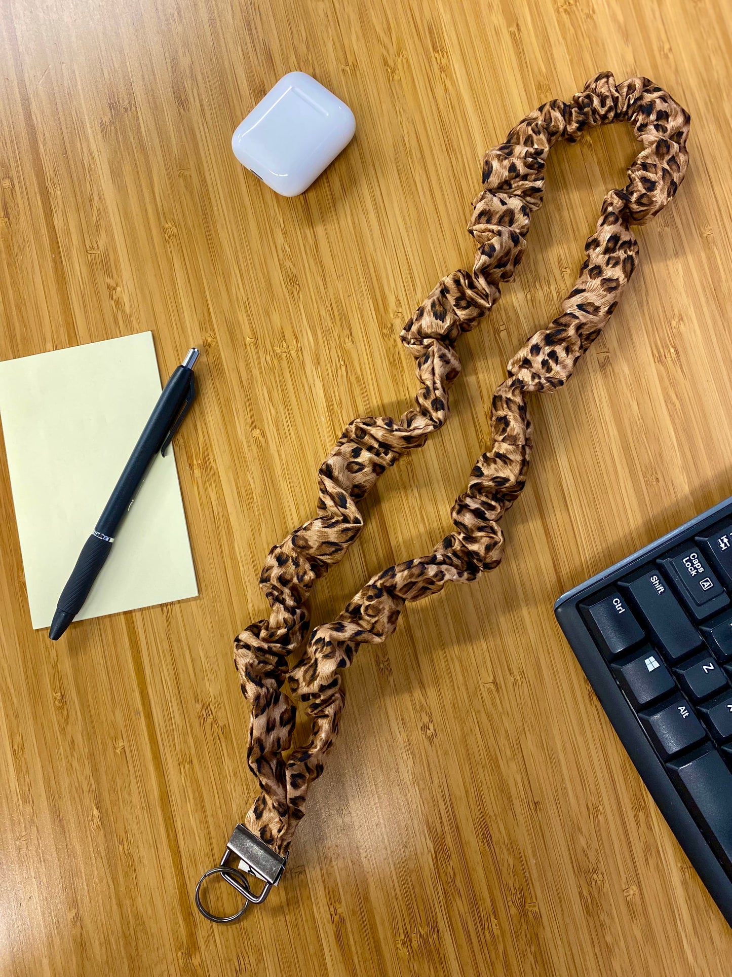 Cheetah Scrunchie Lanyard