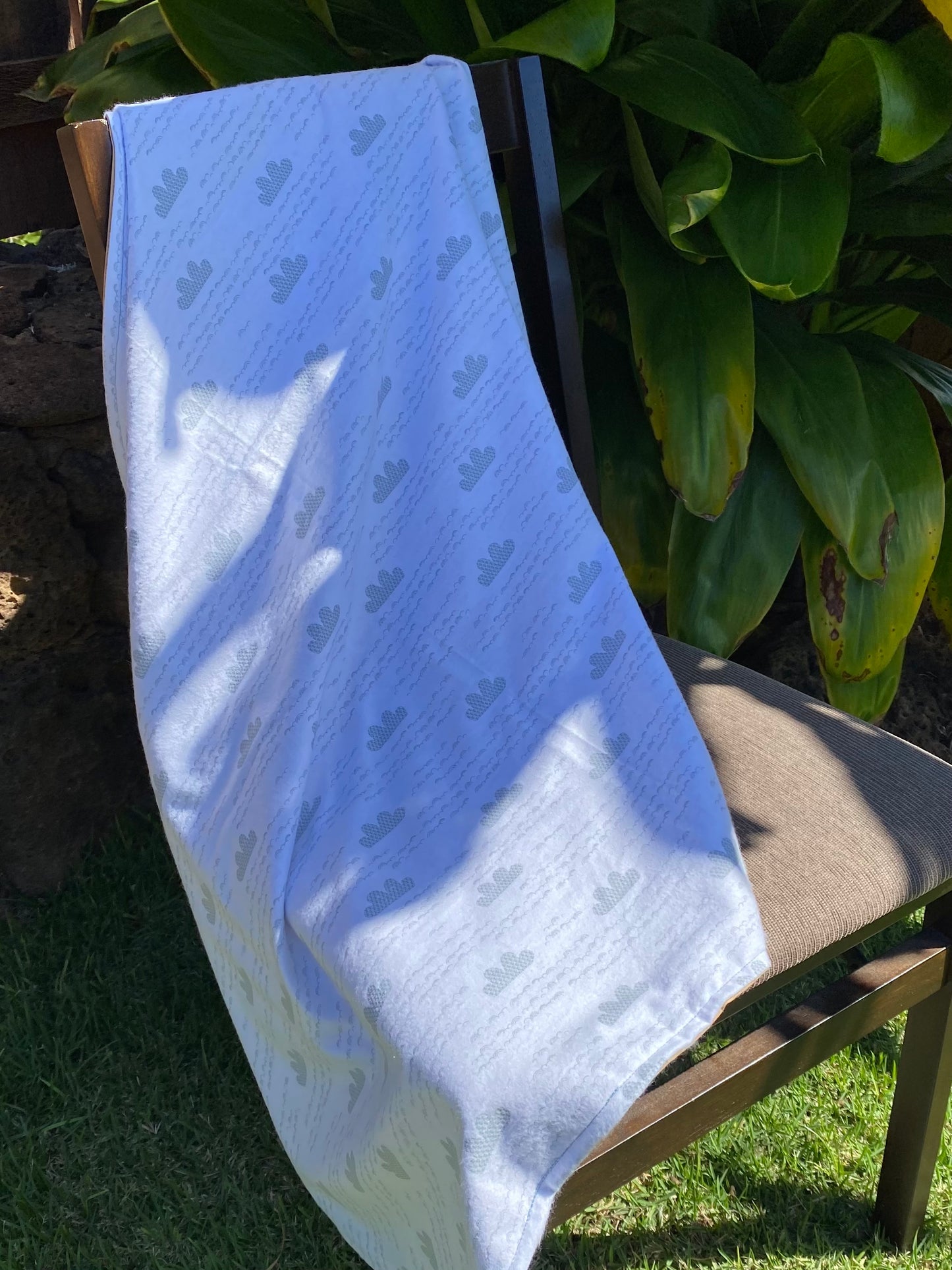 Tan Clouds Cotton Baby Blanket
