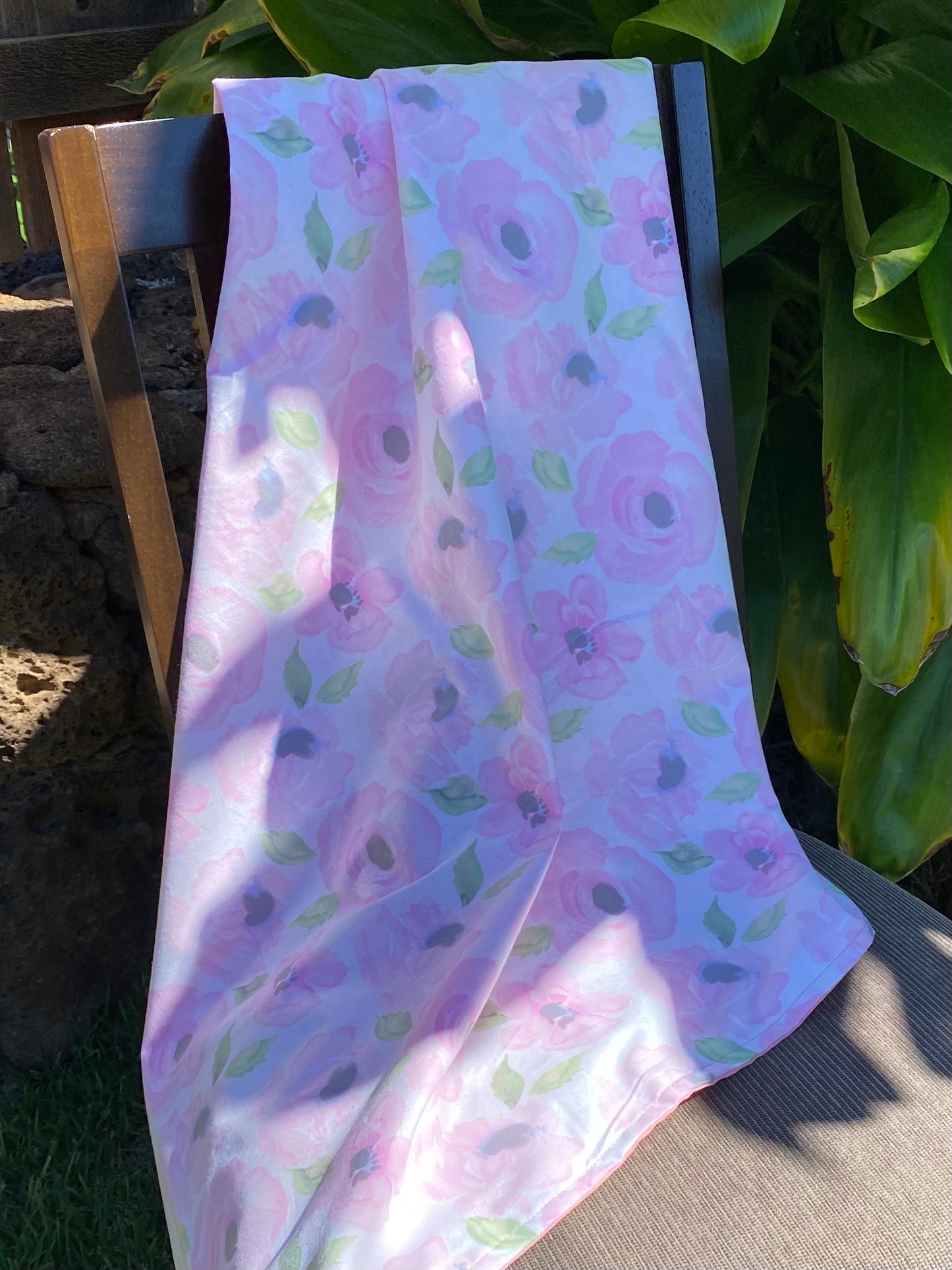 Rosey Green Cotton Baby Blanket