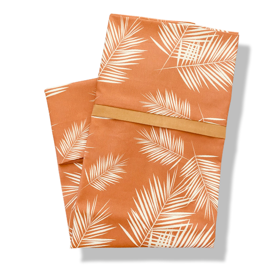 Tan Palm Leaves Standard Pillowcase