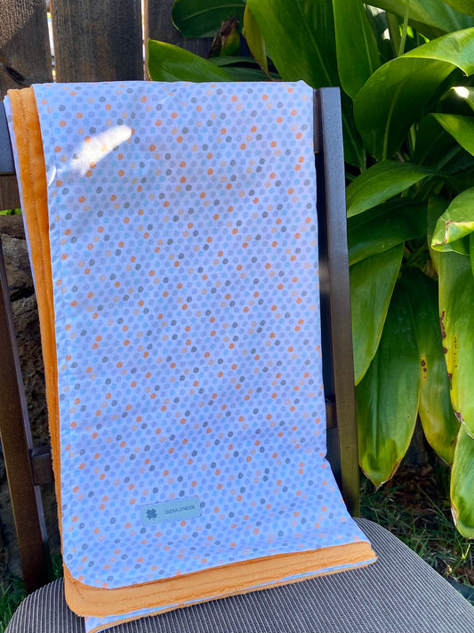 Jojo Orange Keiki Minky Blanket