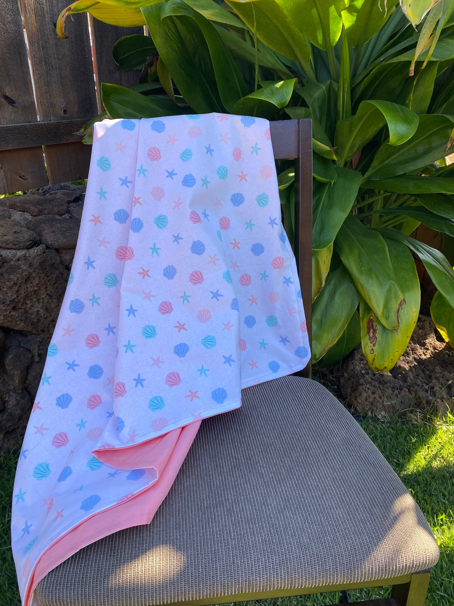 Pink Ariel Cotton Baby Blanket