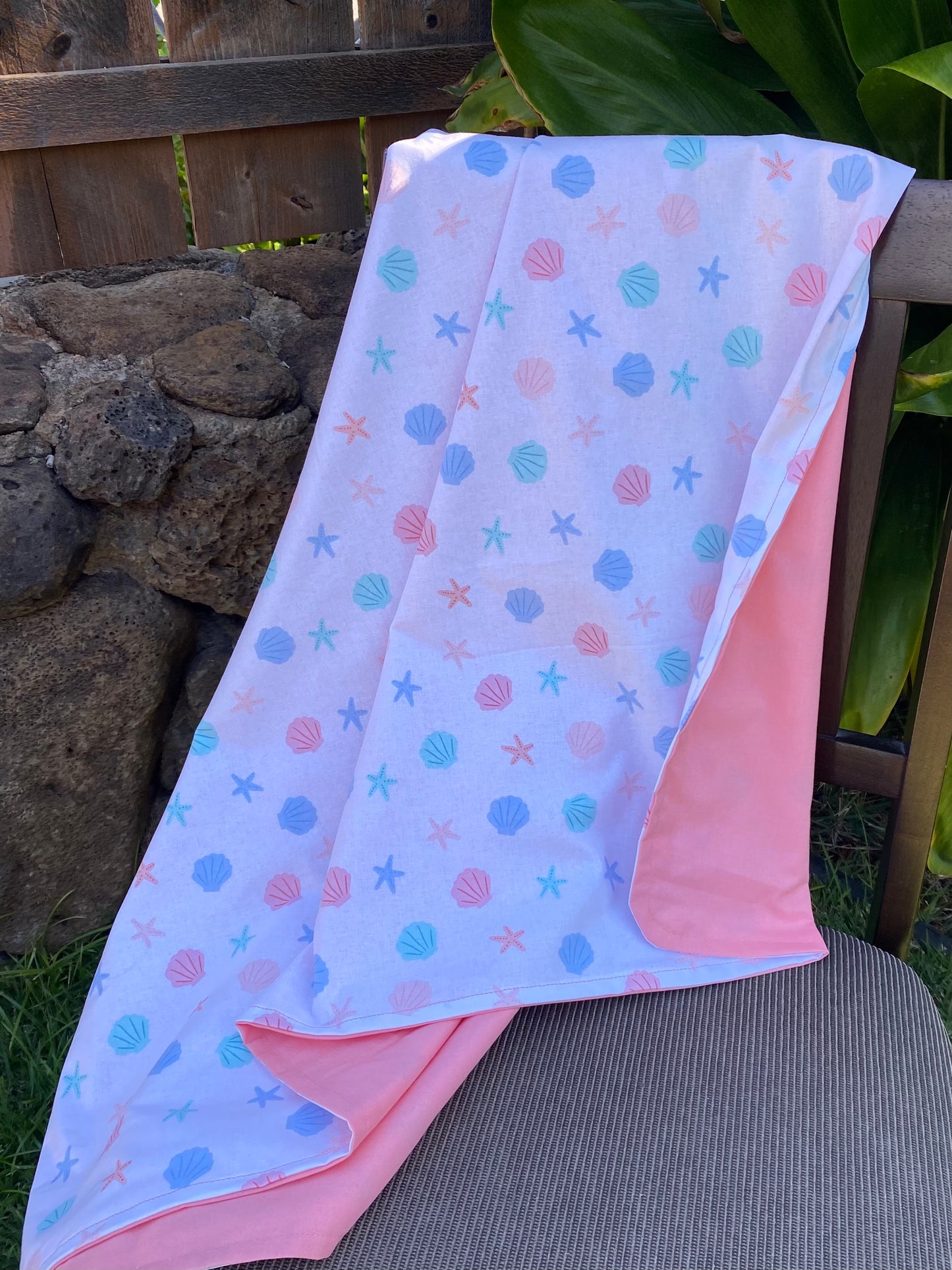 Pink Ariel Cotton Baby Blanket