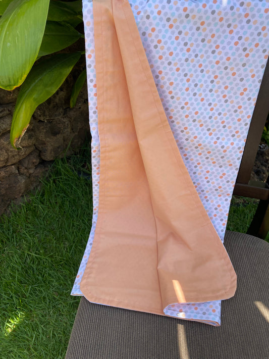 Jojo Peach Cotton Baby Blanket