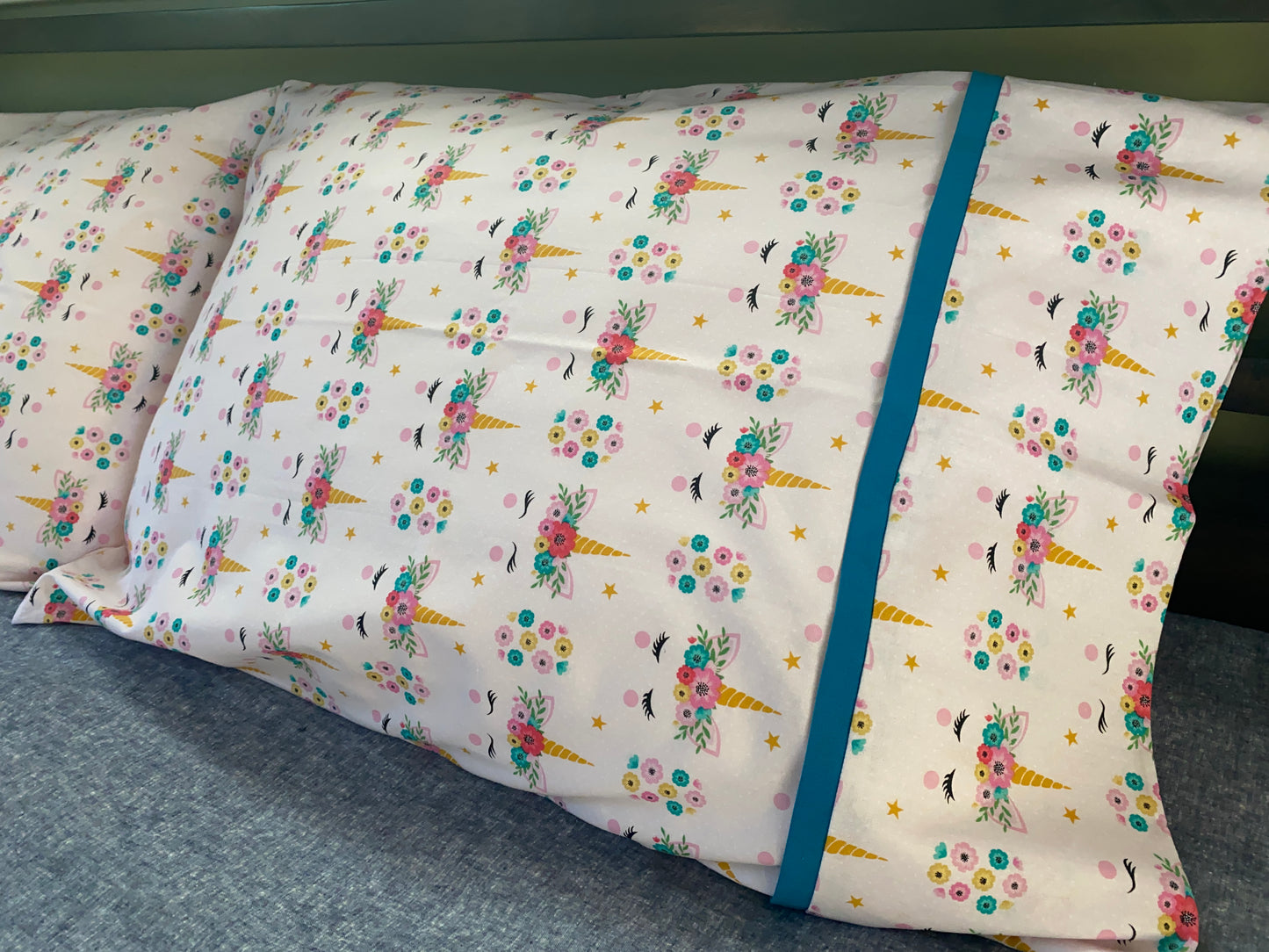 Pink Unicorn Lashes Standard Pillowcase