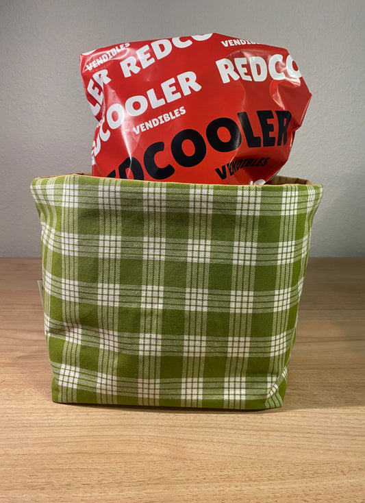 Lūʻau Palaka Fabric Basket