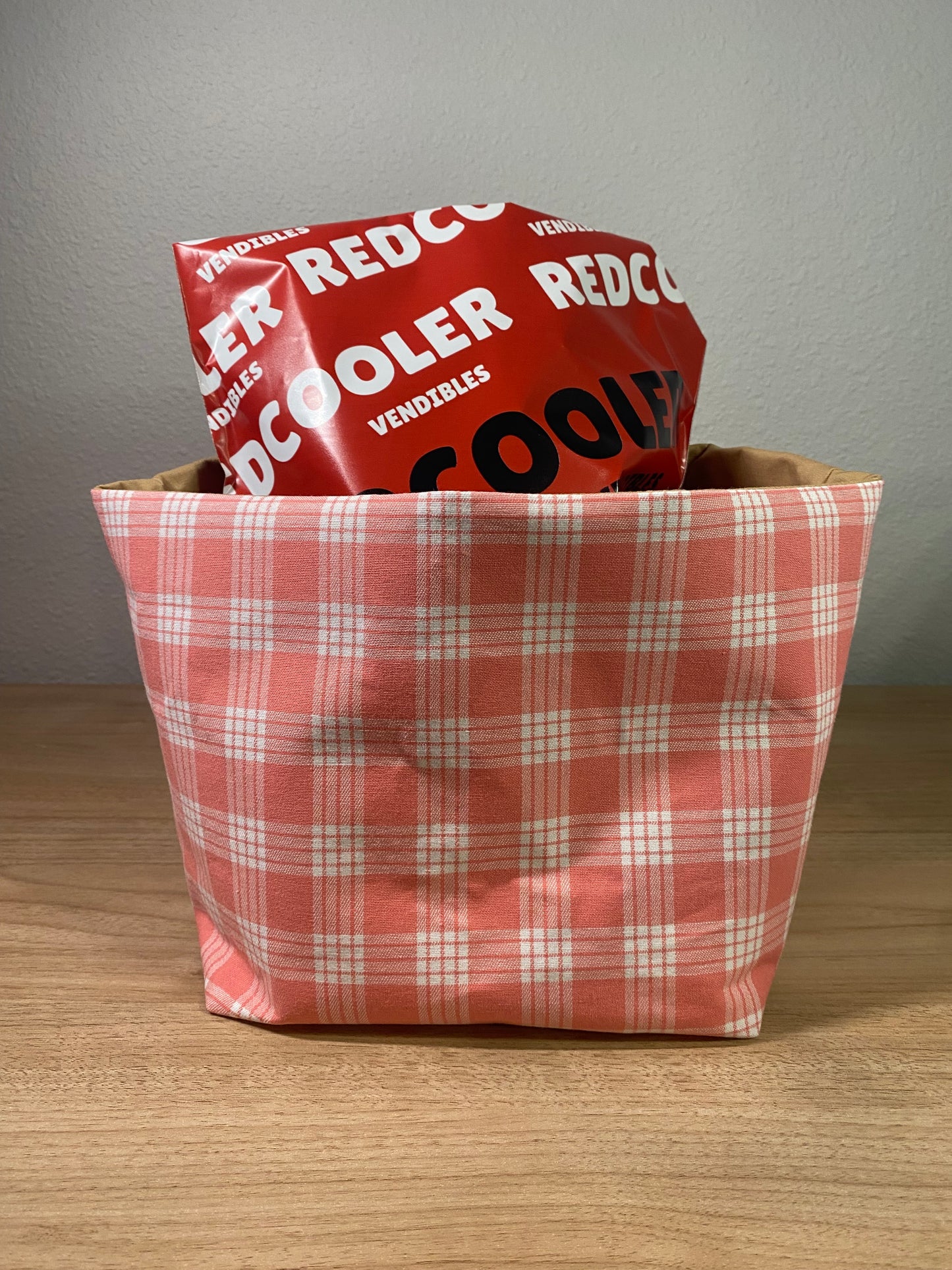 Pu'uwai Palaka Fabric Basket