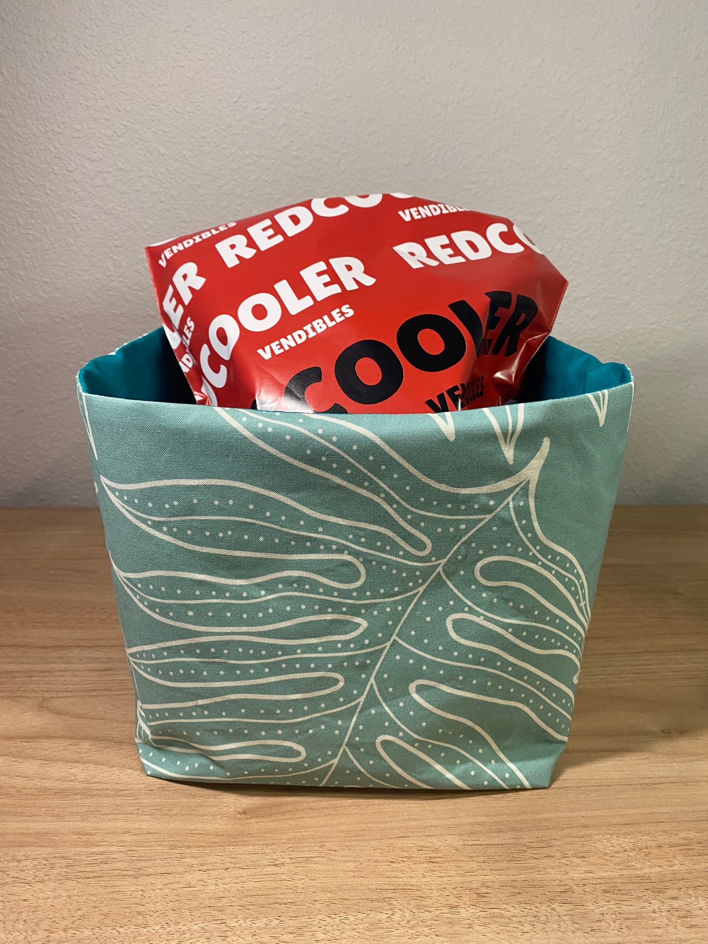 Blue Laua'e Fabric Basket