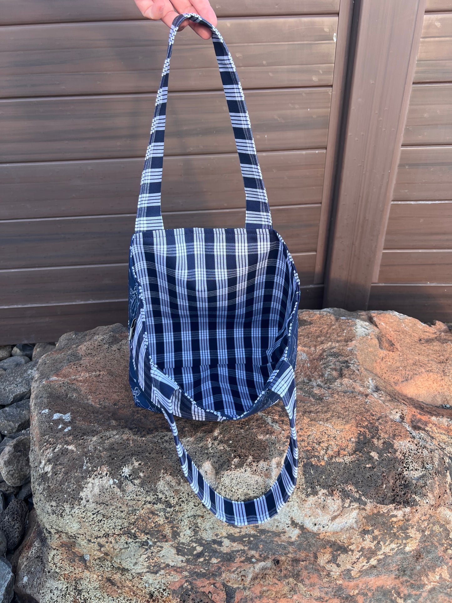 Kamehameha Patchwork Small Tote Bag