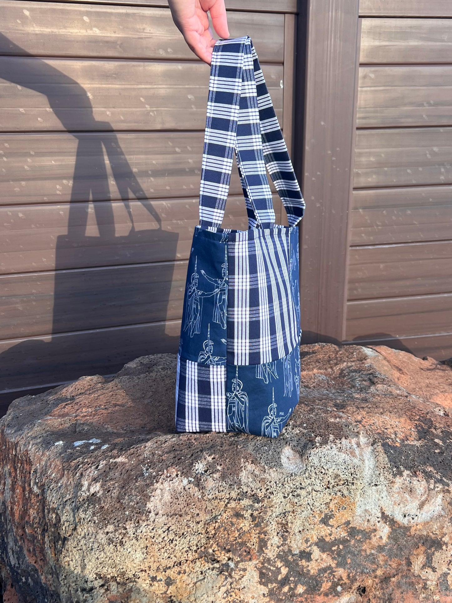Kamehameha Patchwork Small Tote Bag
