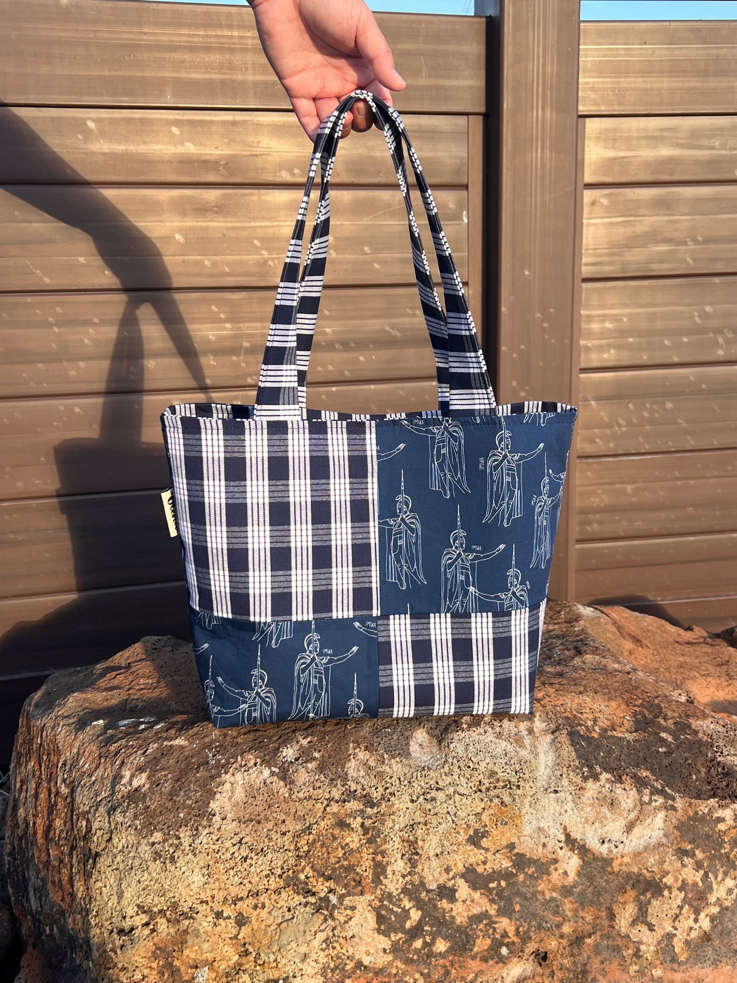Kamehameha Patchwork Small Tote Bag