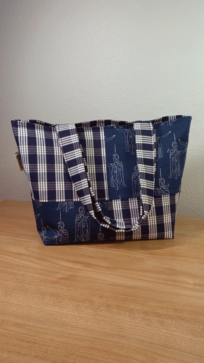 Kamehameha Patchwork Small Tote Bag
