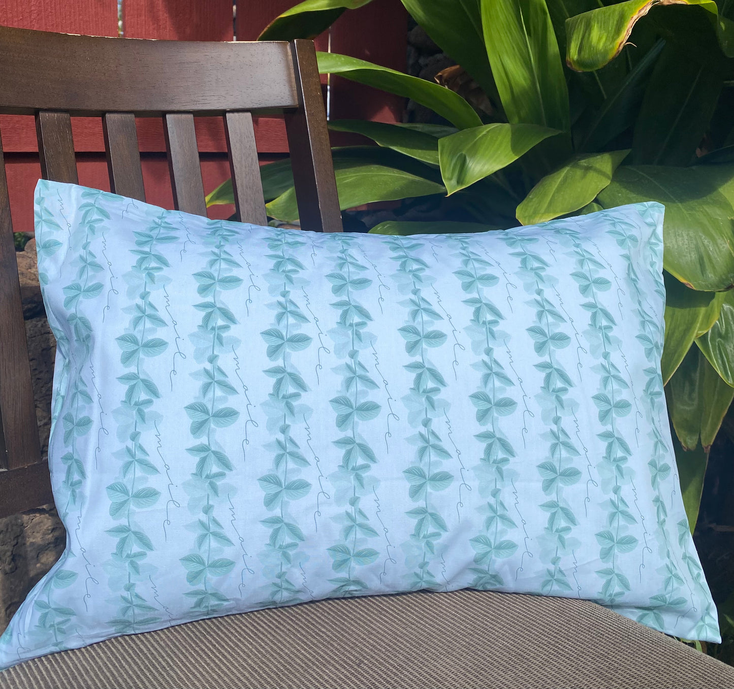 Green Maile Keiki Pillowcase