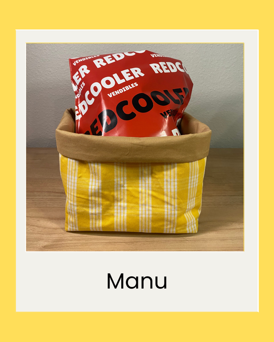 Manu Palaka Fabric Basket